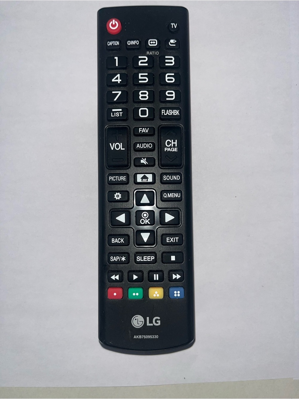 Genuine LG TV Remote Control AKB75095330 OEM Tested Works Smart LED LCD HDTV VG